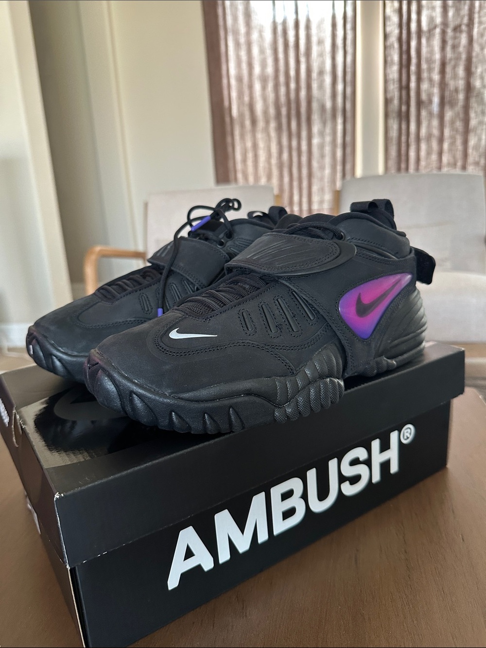 Nike Air Adjust Force SP Sneakers - Black/White/Psychic Purple